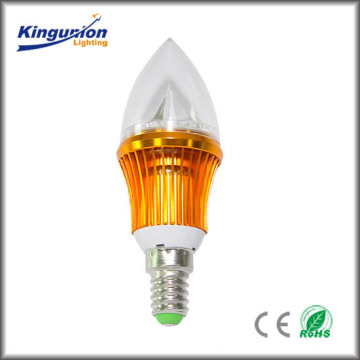 Luz de la vela de Kingunionled LED 1W 80LM E27 / E26 CE / ROHS